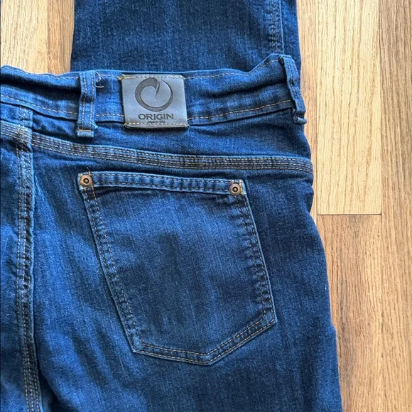 Origin Men's Jeans D68 34C Dark Wash Tapered Stretch Slim Denim Jeans - Picture 3 of 11